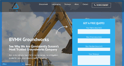 Desktop Screenshot of bvmhgroundworks.com